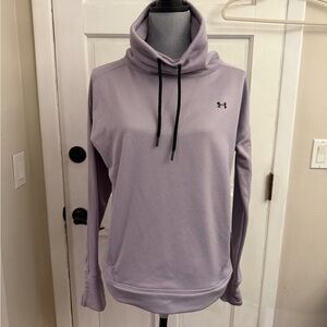 Under Armour Lavender Cowl Neck Pullover with Black Drawstrings